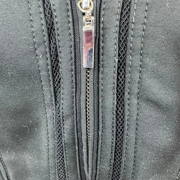 White House Black Market black zip front perfect form jacket size 6 - Picture 7 of 10